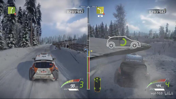 WRC双人同屏截图