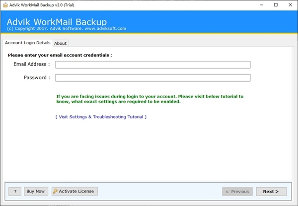 Advik WorkMail Backup软件图片