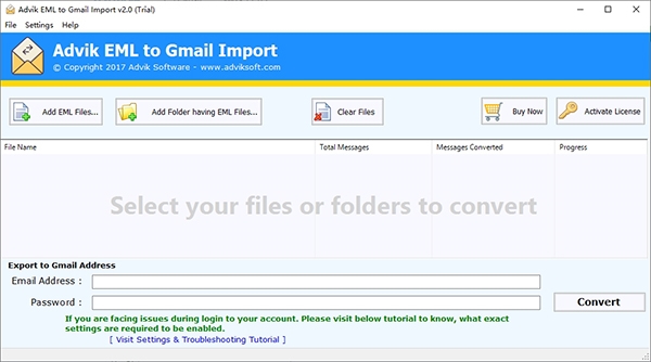 Advik EML to Gmail Import图片