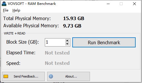 Vovsoft RAM Benchmark截图