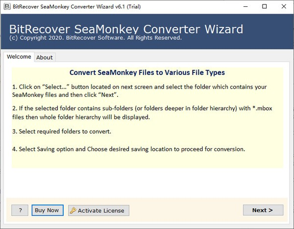 BitRecover SeaMonkey Converter Wizard图片1