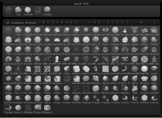 ZBrush 2020笔刷