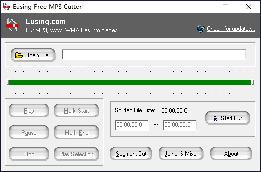 Eusing Free MP3 Cutter软件图片
