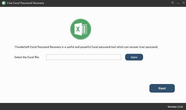 Free Excel Password Recovery软件图片1