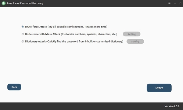 Free Excel Password Recovery软件图片2