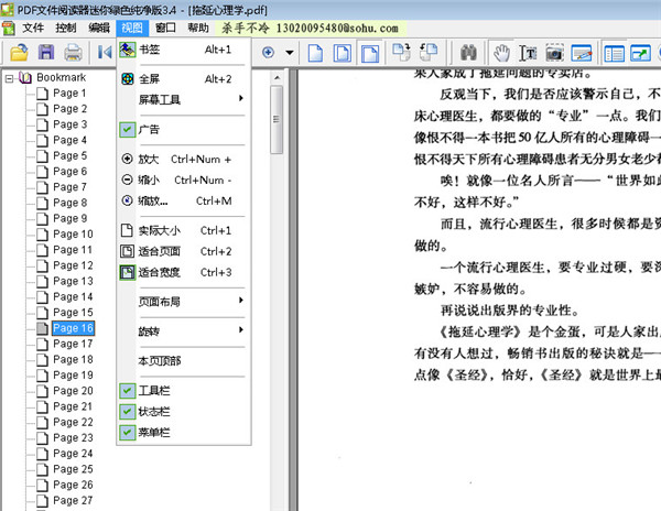 PDF阅读器迷你绿色纯净版图片4