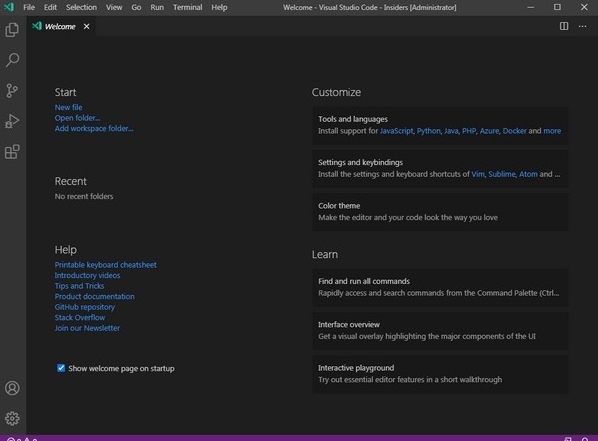 Visual Studio Code Insiders图片