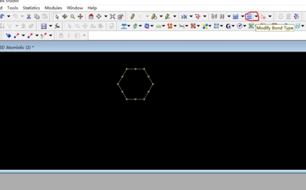 materials studio画苯环教程图5