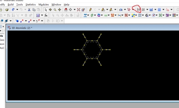 materials studio画苯环教程图8