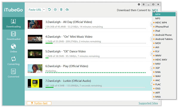 iTubeGo YouTube Downloader截图