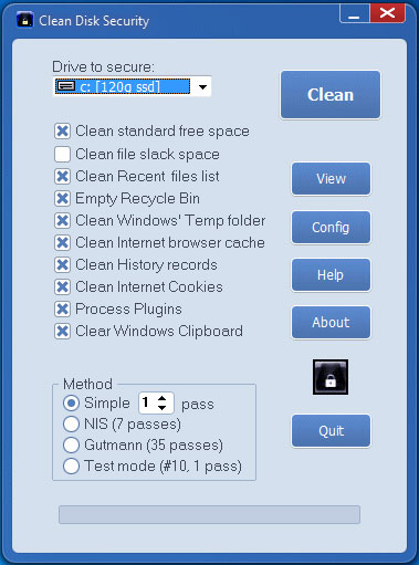 Clean Disk Security截图