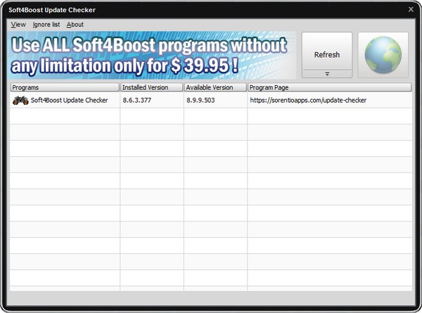 Soft4Boost Update Checker截图