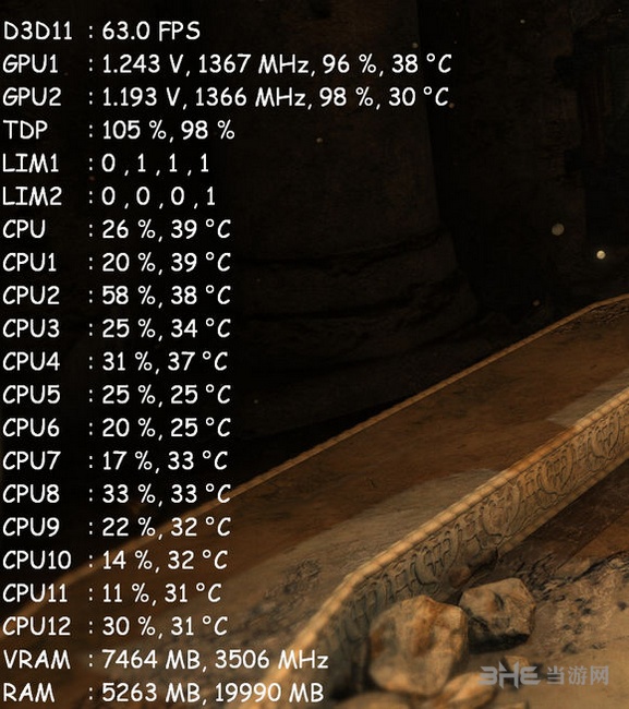 ASUS GPU Tweak II OSD图片