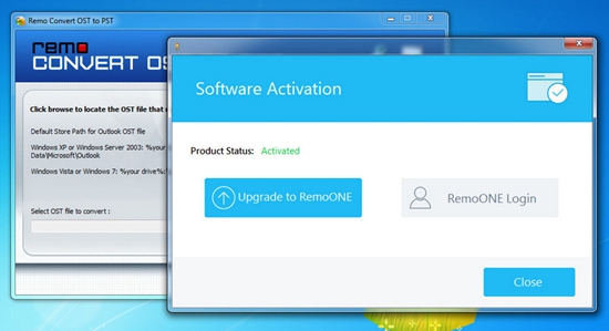 Remo Convert OST to PST图
