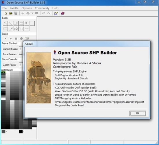 SHP Builder汉化版|SHP Builder (RA2模型绘制软件)最新绿色版v3.35下载插图1