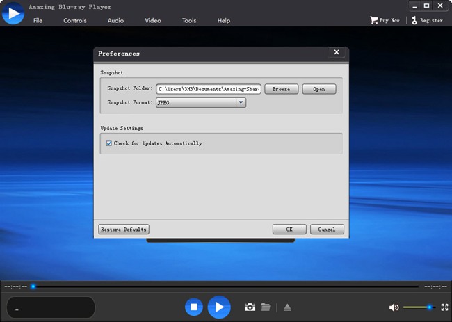 Amazing Blu-ray Player图