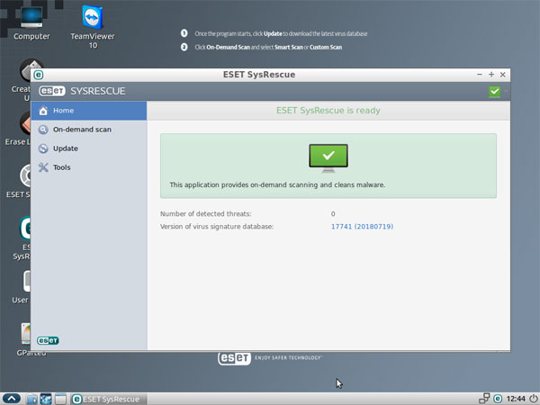 ESET SysRescue Live截图