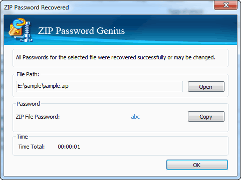 iSunshare ZIP Password Genius图片8