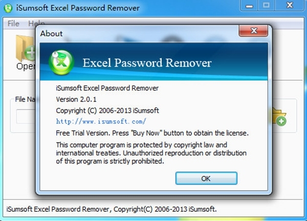 iSumsoft Excel Password Remover (excel密码破解工具)官方版v2.0.1下载插图1