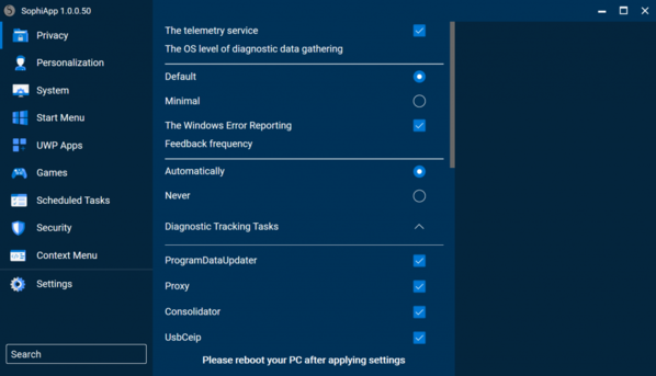 Sophi优化工具软件下载|Sophi优化工具 (win10/win11优化工具)官方版v1.0.0.53下载