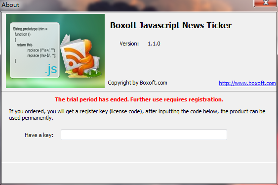 Boxoft JavaScript NewsTicker图片