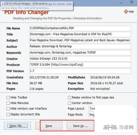 PDF info Changer使用方法图片3