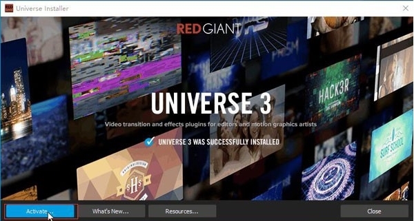 Red Giant Universe汉化版|红巨人群集特效插件 官方版v3.3.1下载