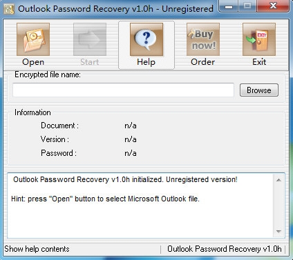 Outlook Password Recovery软件图片1