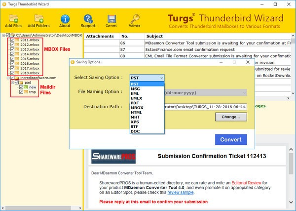 Turgs Thunderbird Wizard截图2