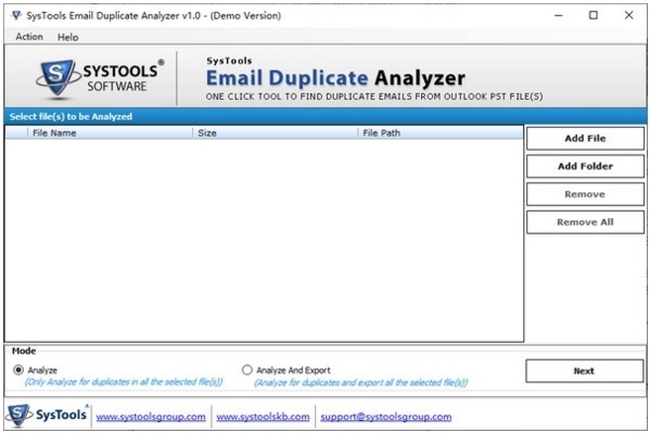 SysTools Email Duplicate Analyzer图片