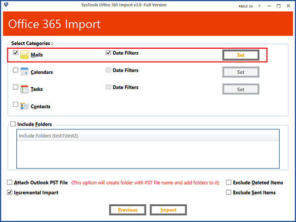 SysTools Office 365 Import图片