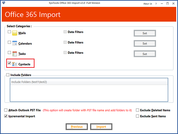 SysTools Office 365 Import图片