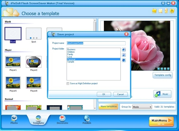 iPixSoft flash ScreenSaver Maker软件图片4