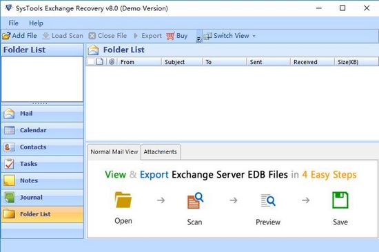 SysTools Exchange recovery图片