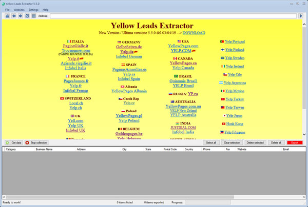 Yellow Leads Extractor截图