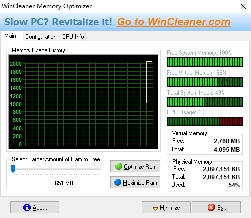 WinCleaner Memory Optimizer图片