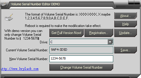Volume Serial Number Editor图片