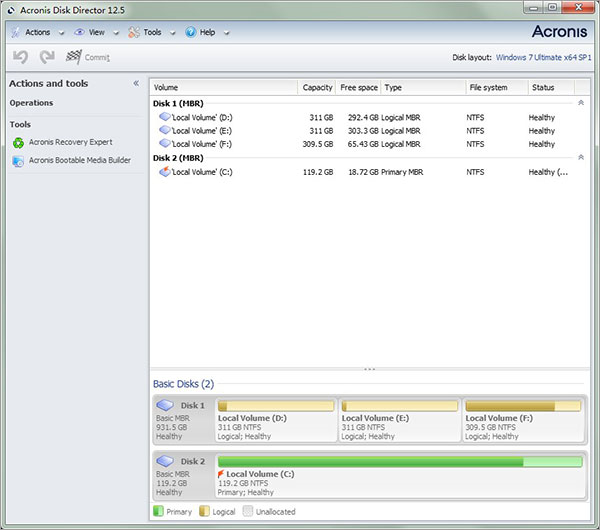 Acronis Disk Director图片1