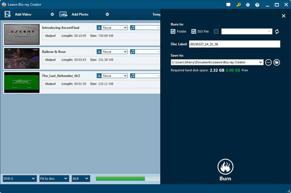 Leawo Blu-ray Creator截图