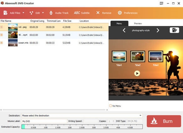 Aiseesoft DVD Creator截图1