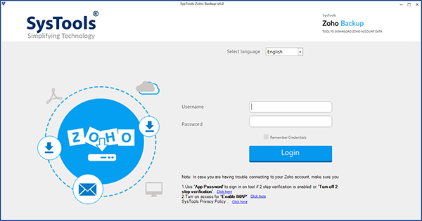 SysTools Zoho Backup图片