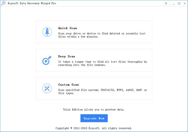 Rcysoft Data Recovery Wizard Pro软件截图1