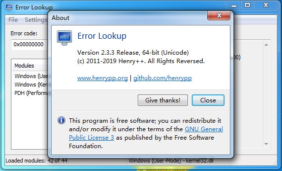 Error Lookup软件图片2