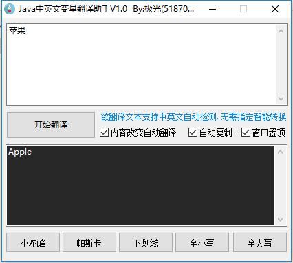 Java中英文变量翻译助手图片