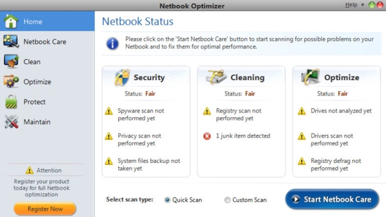 Netbook Optimizer(笔记本优化软件)电脑版v1.00.9150下载插图1