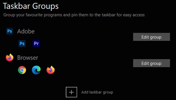 Taskbar Groups截图