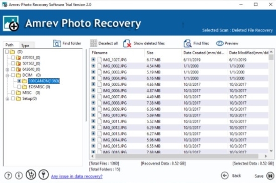 Amrev Photo Recovery(照片恢复软件)官方版v2.0.0.0下载插图2