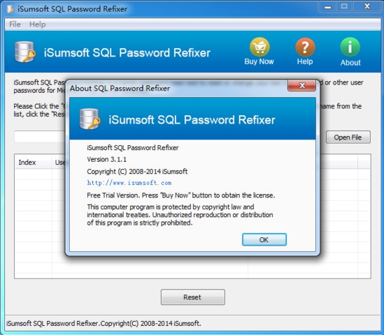 iSumsoft SQL Password Refixer(sql密码重置软件)最新版v3.1.1下载插图1