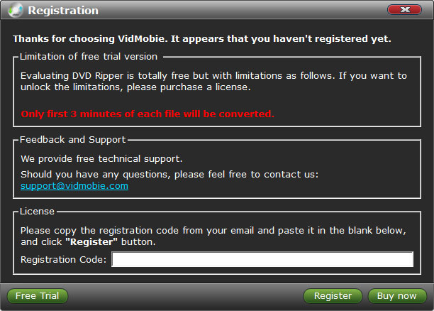 VidMobie DVD Ripper截图