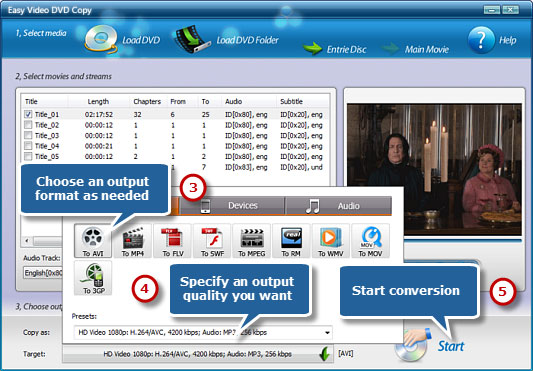 FAEMedia Easy Video DVD Copy截图